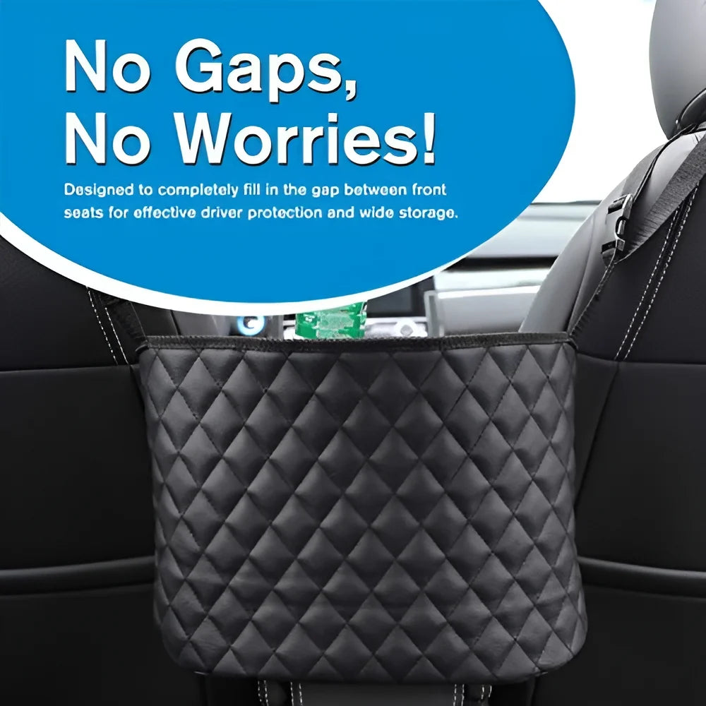 Purse Holder for Cars - Car Purse Handbag Holder between Seats - Auto Storage Accessories for Women Interior - Automotive Consoles and Organizers Net Pocket for Front Seat