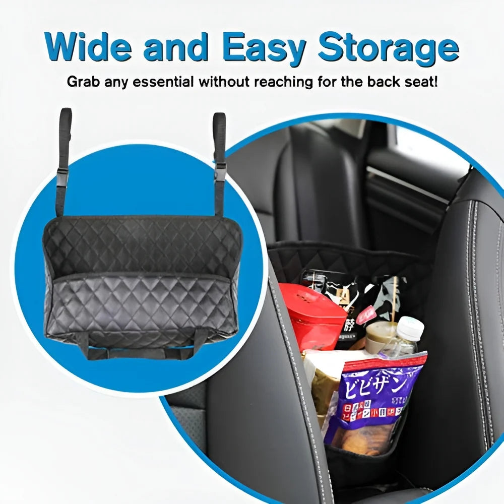 Purse Holder for Cars - Car Purse Handbag Holder between Seats - Auto Storage Accessories for Women Interior - Automotive Consoles and Organizers Net Pocket for Front Seat
