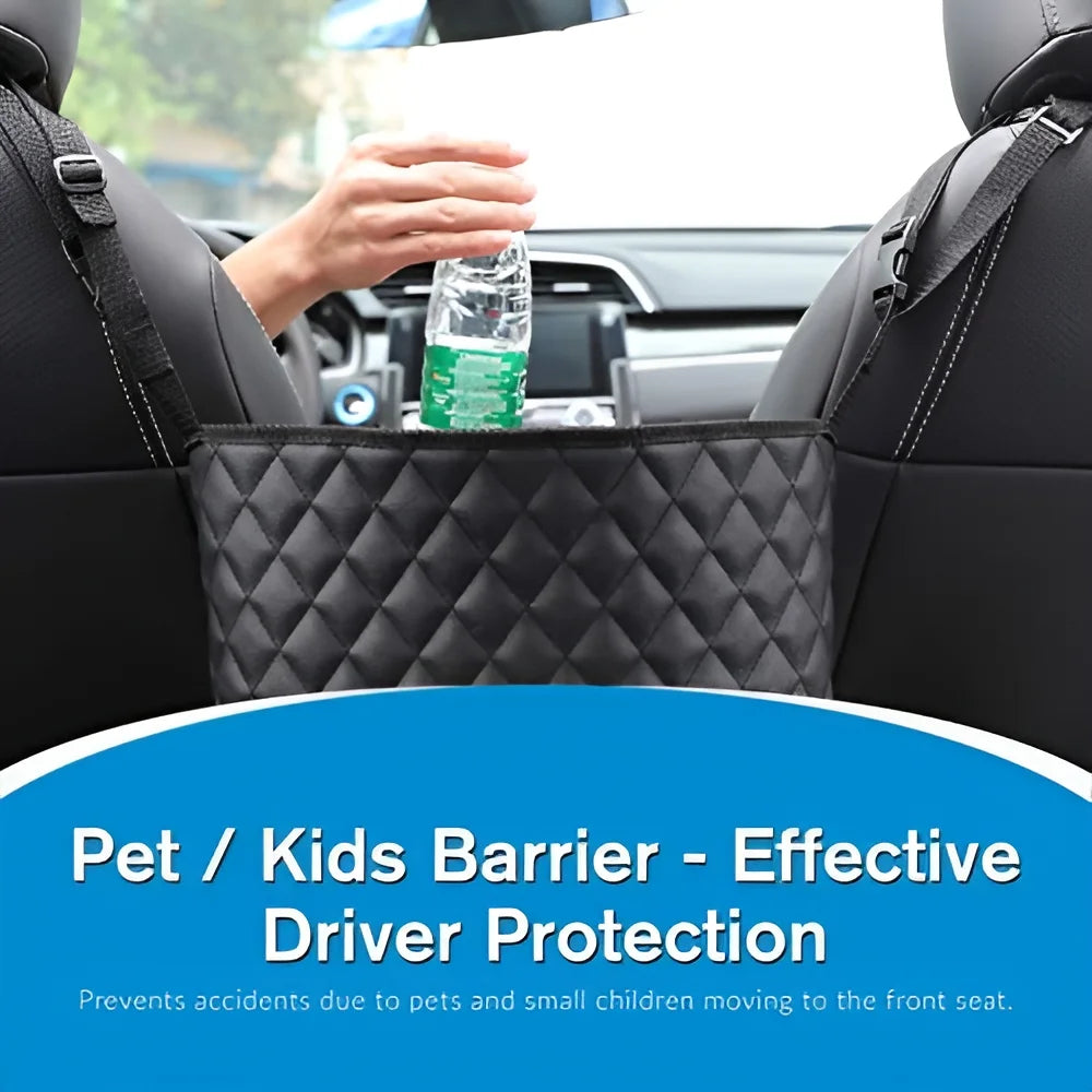 Purse Holder for Cars - Car Purse Handbag Holder between Seats - Auto Storage Accessories for Women Interior - Automotive Consoles and Organizers Net Pocket for Front Seat