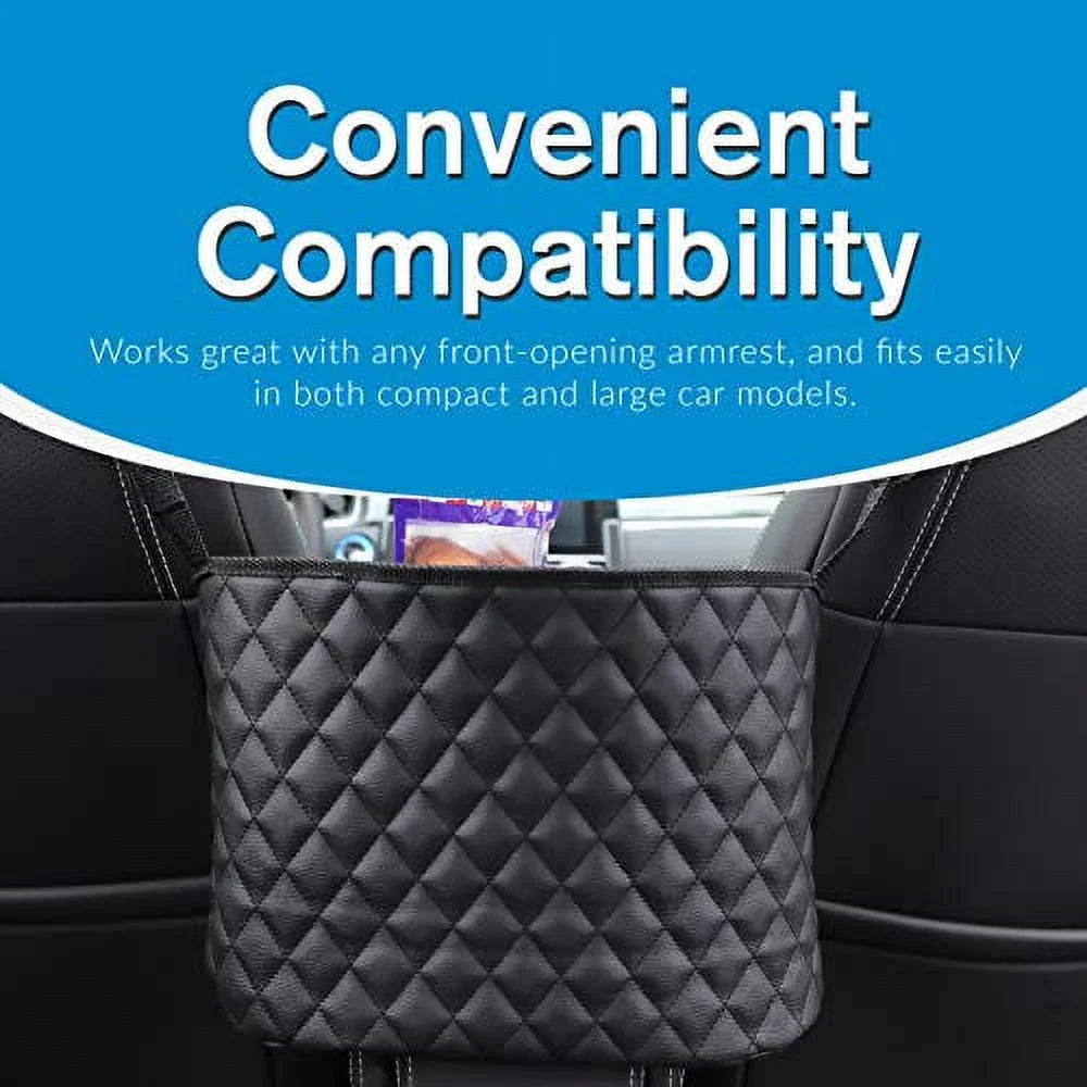 Purse Holder for Cars - Car Purse Handbag Holder between Seats - Auto Storage Accessories for Women Interior - Automotive Consoles and Organizers Net Pocket for Front Seat